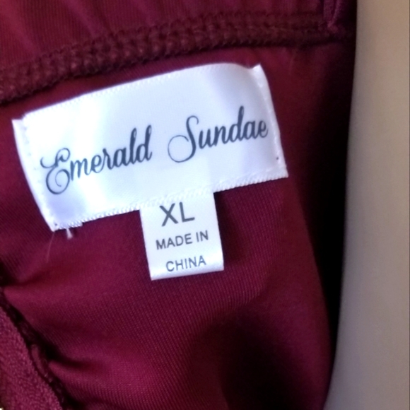 Emerald Sundae Front Crossover Scuba Gown - Picture 10 of 11